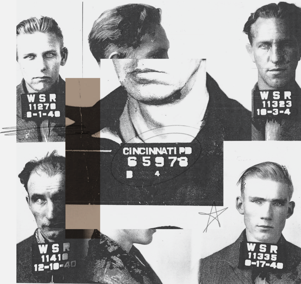 Inspiration from "Least Wanted: A Century of American Mugshots"